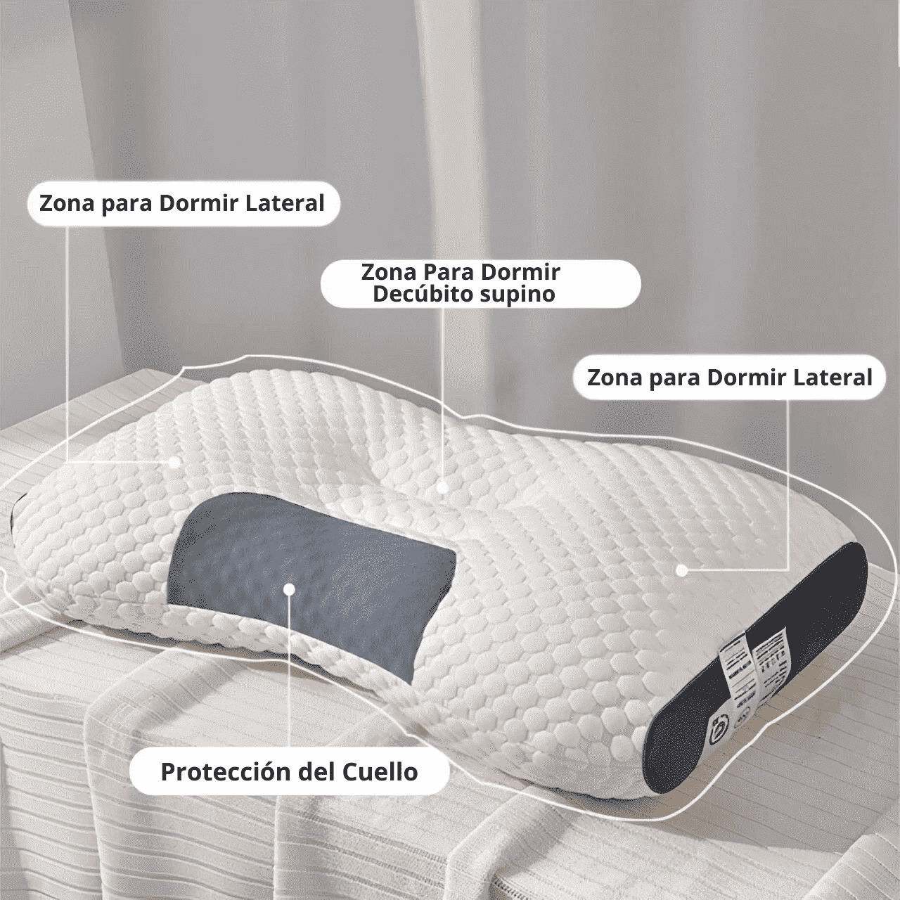 ALMOHADA ORTOPEDICA 3D PARA CUELLO CON ENVIO GRATIS - Vyg technology