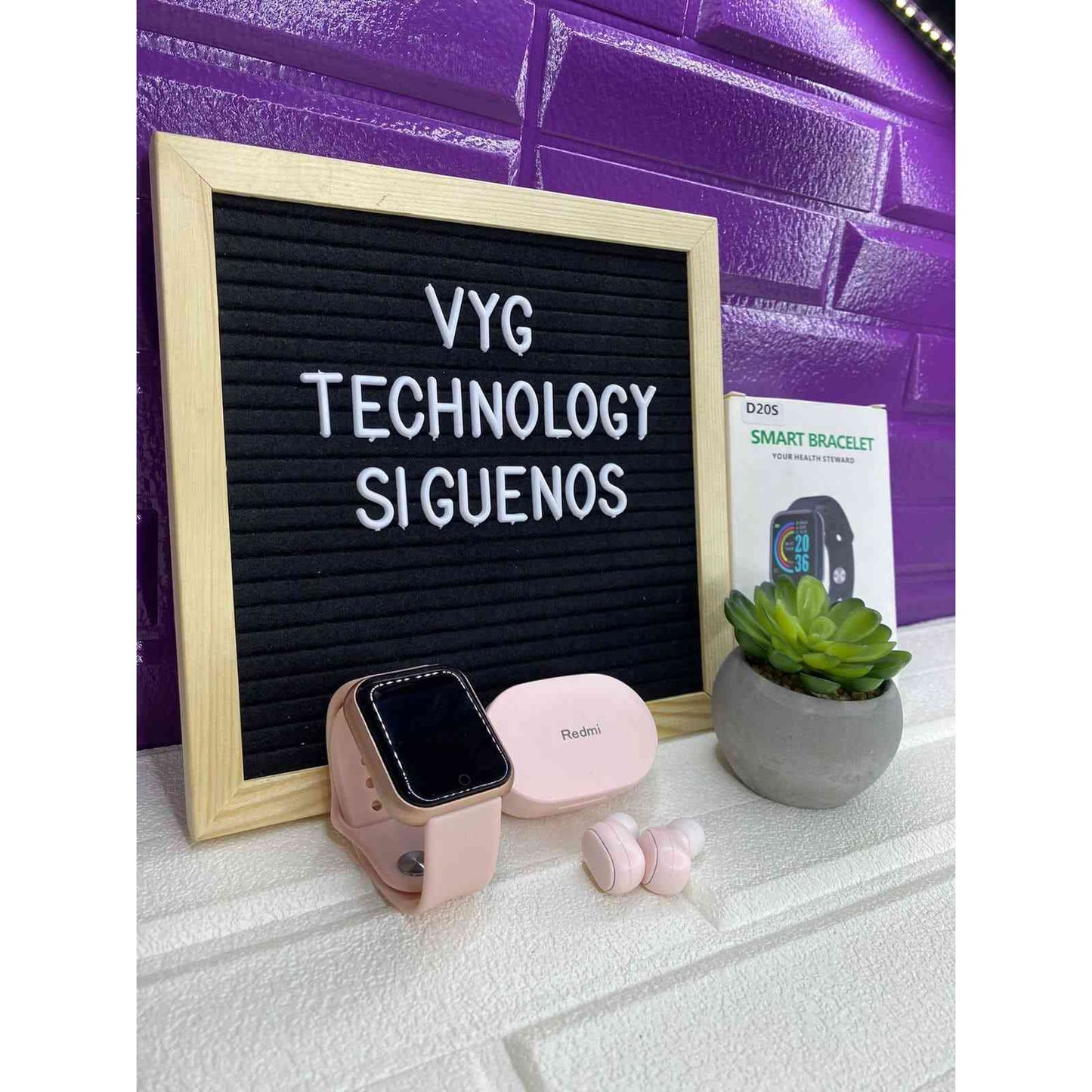 SMARTWATCH Y68 + AUDIFONOS REDMI AIRDOTS PRO 3