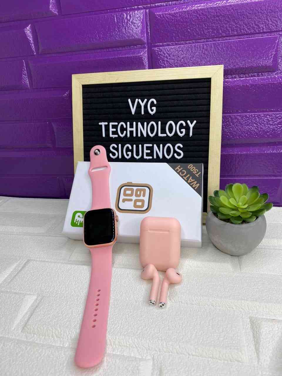 COMBO SMARTWATCH T500 + AUDIFONOS I12 - Vyg technology