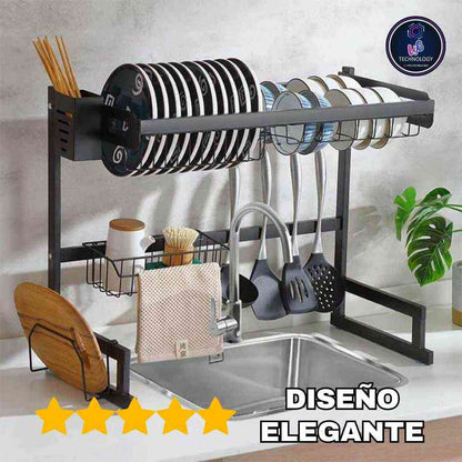 ORGANIZADOR ESCURRIDOR DE PLATOS INOXIDABLE
