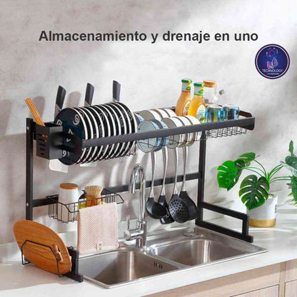 ORGANIZADOR ESCURRIDOR DE PLATOS INOXIDABLE