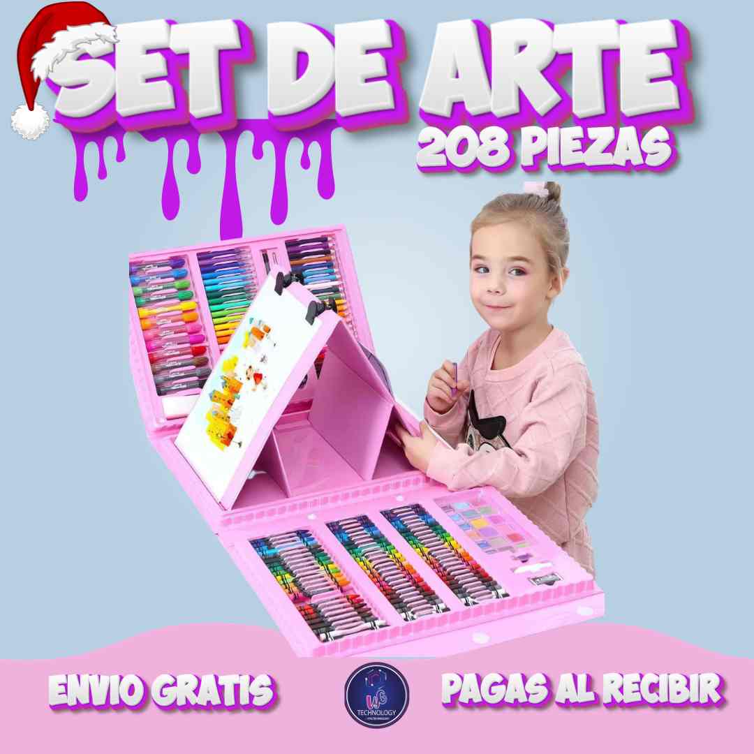 MEGA SET DE ARTE 208 PIEZAS - Vyg technology