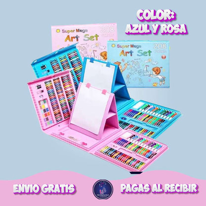MEGA SET DE ARTE 208 PIEZAS - Vyg technology