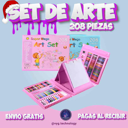 MEGA SET DE ARTE 208 PIEZAS - Vyg technology
