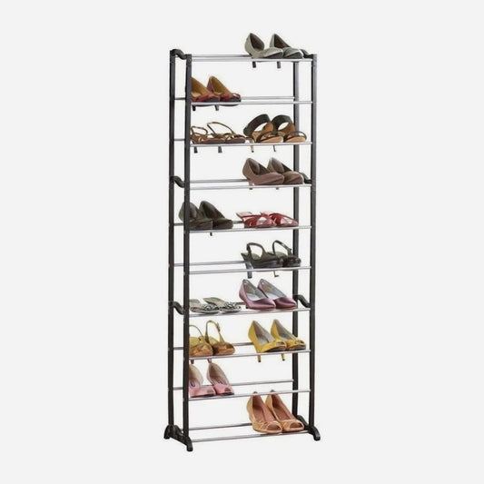 ZAPATERO ORGANIZADOR DE 10 NIVELES PARA 30 PARES