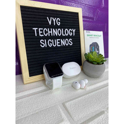 SMARTWATCH Y68 + AUDIFONOS REDMI AIRDOTS PRO 3