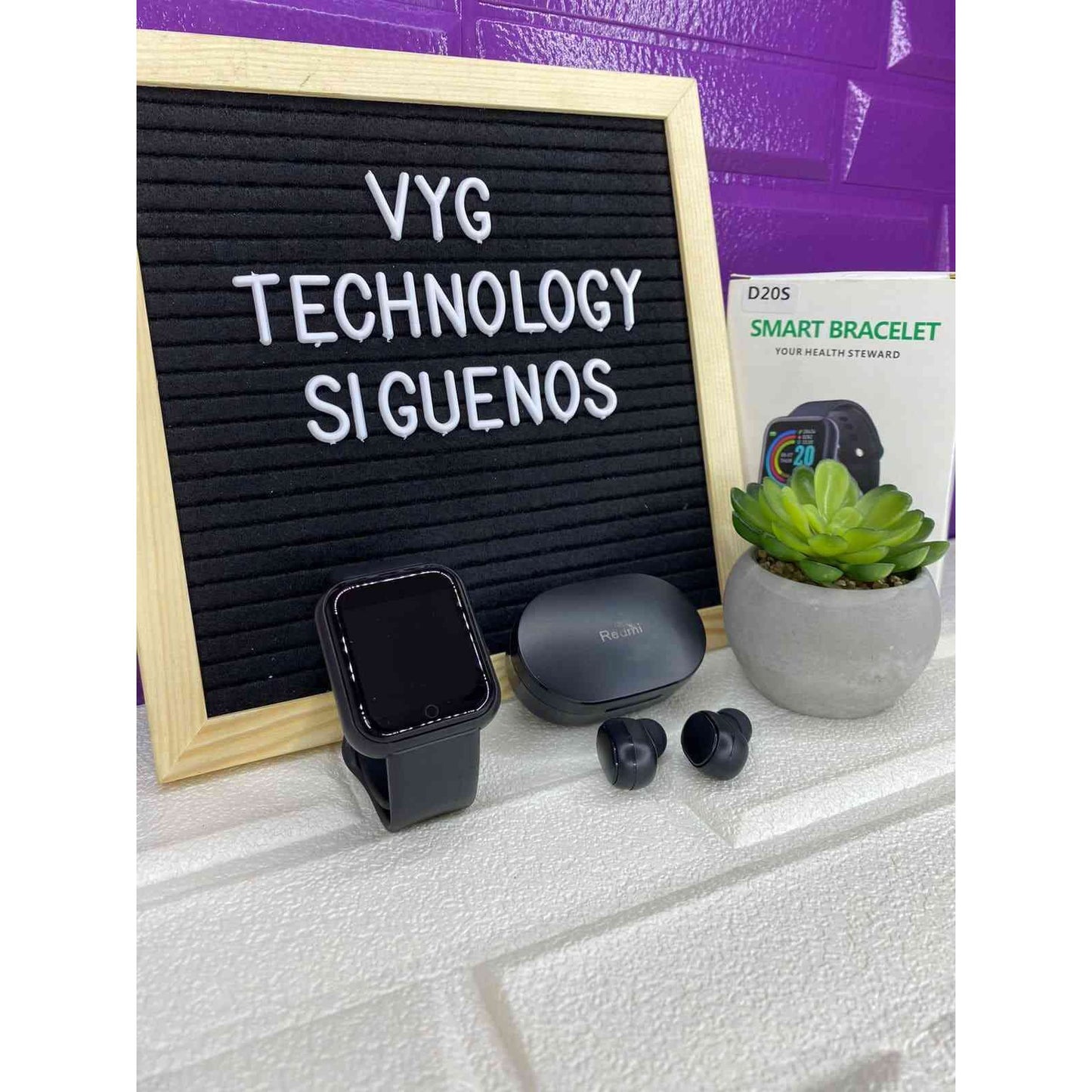 SMARTWATCH Y68 + AUDIFONOS REDMI AIRDOTS PRO 3